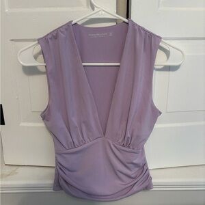 Abercrombie & Fitch Lavender Crop Top